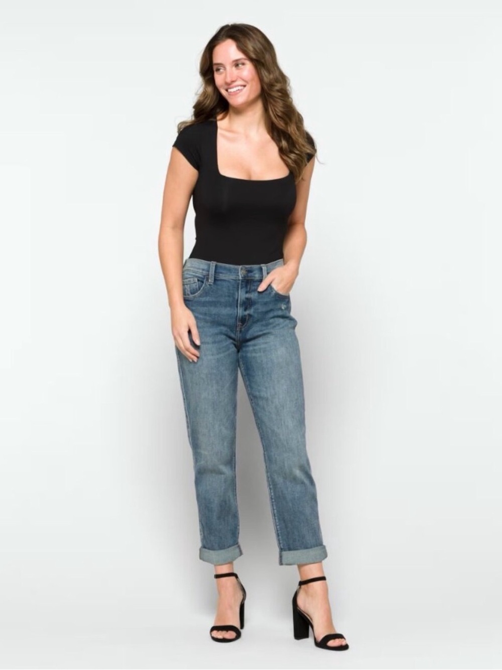 Studio Blue Rocky High Rise Boyfriend Jean